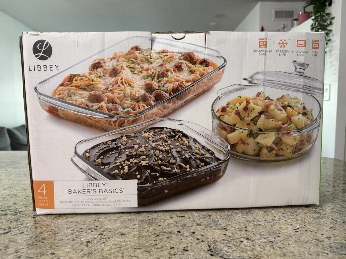 NEW !!! Libbey Baker's Basics Glass Bakeware Set - photo 4