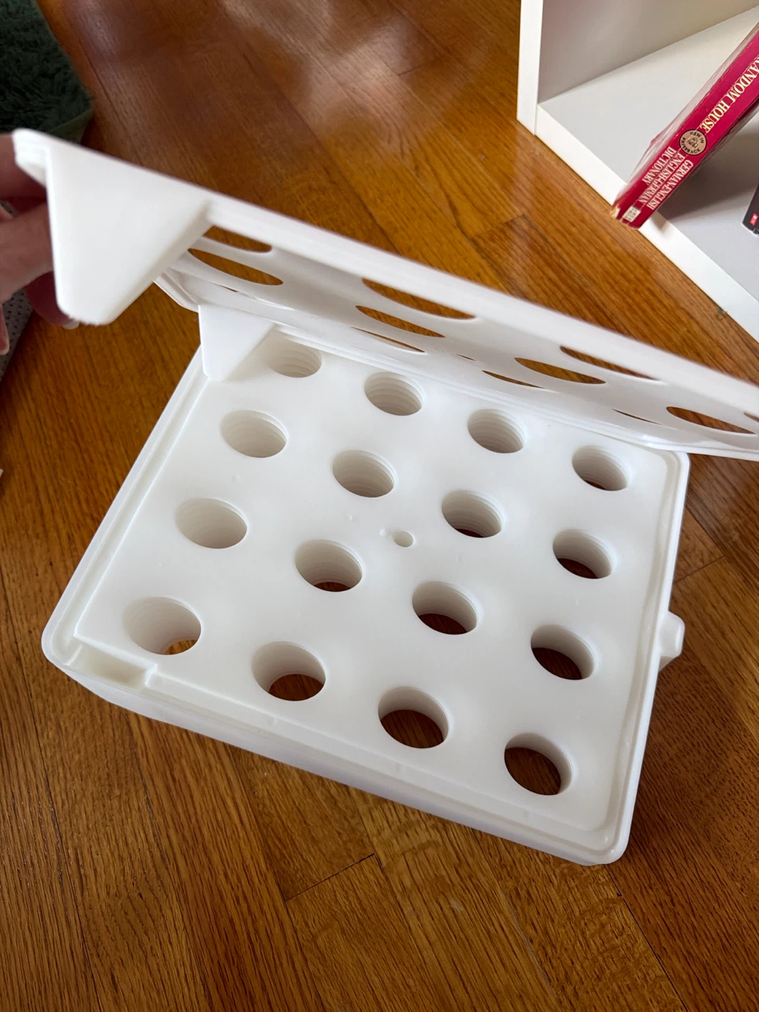 White Folding Clothing Organizer Stacker - photo 2
