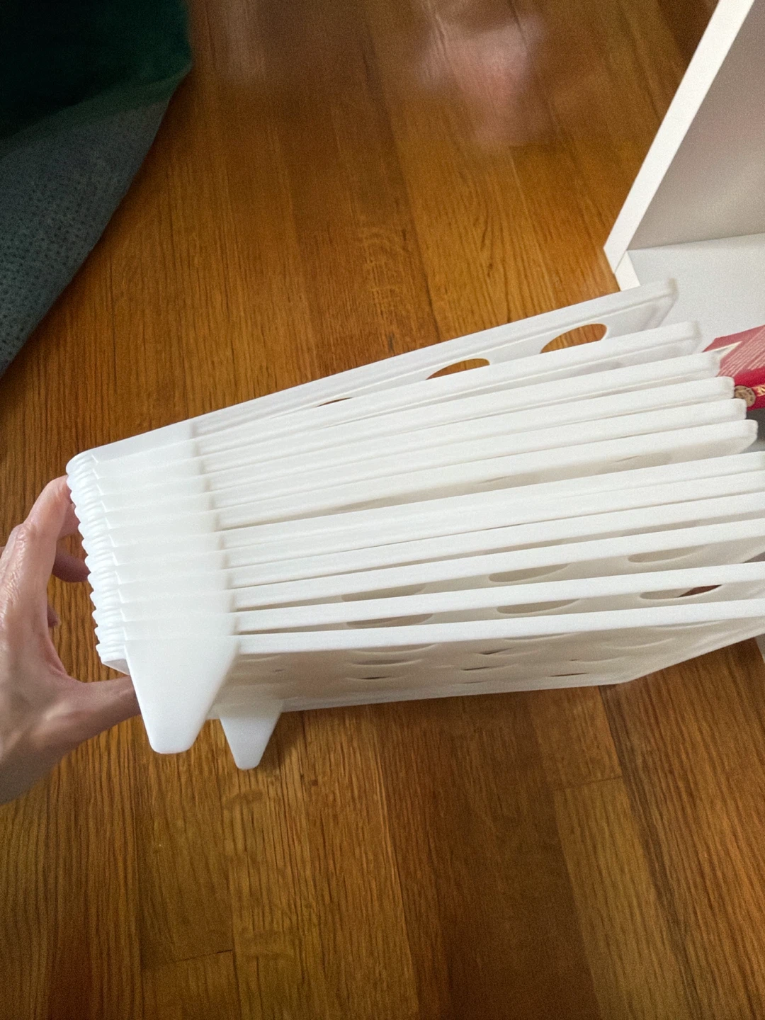 White Folding Clothing Organizer Stacker - photo 3