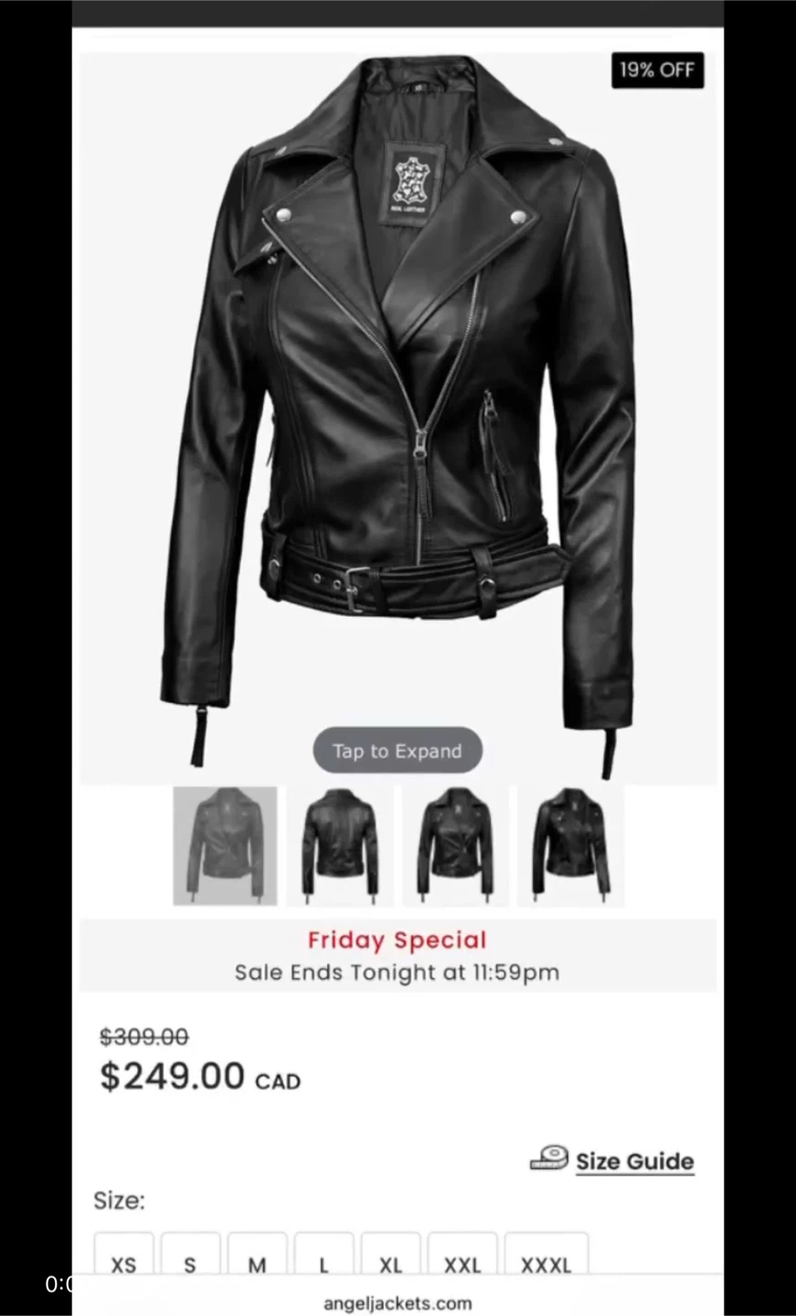 Female Leather jacket