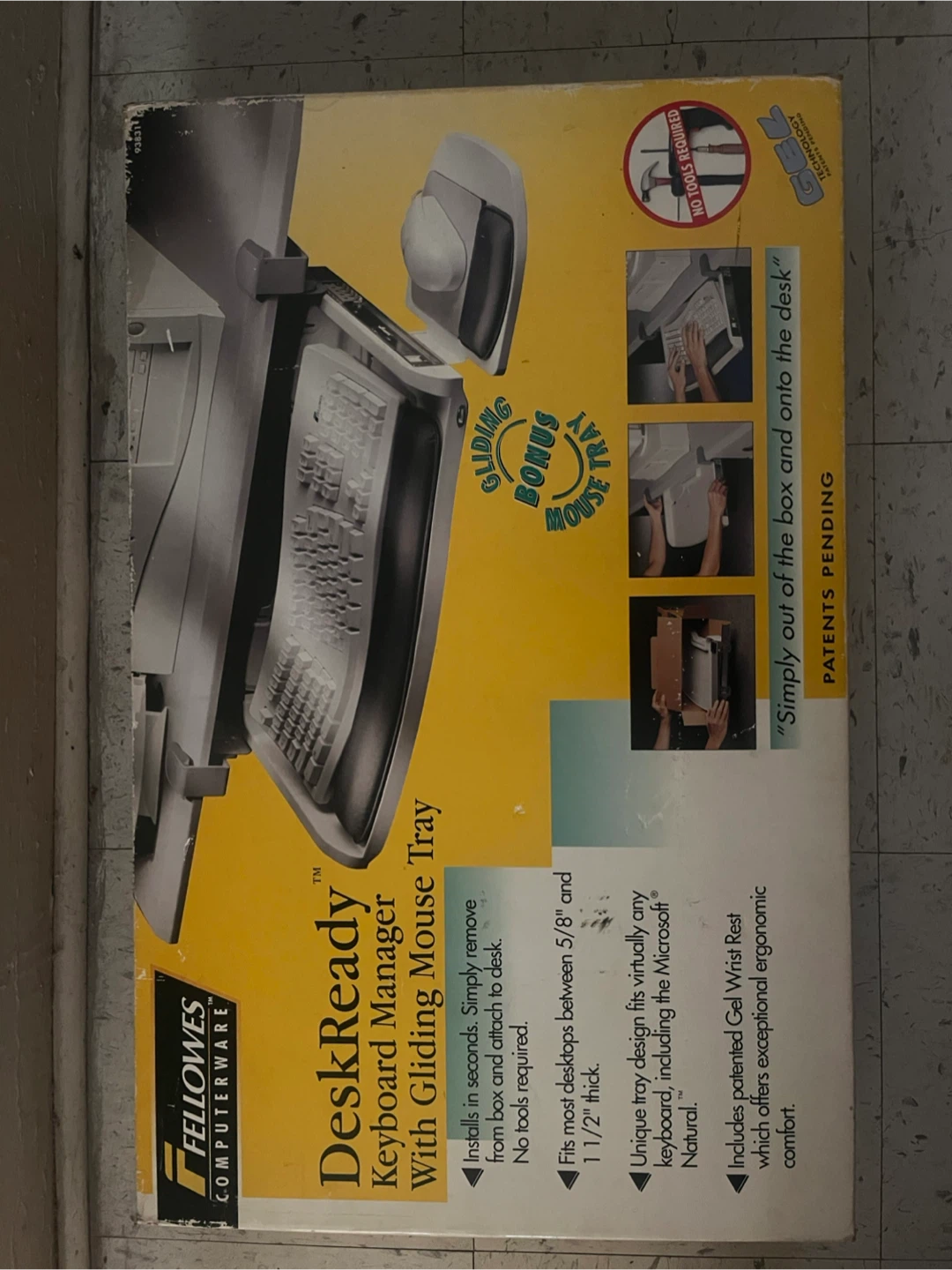 Fellowes DeskReady Keyboard Manager with Gliding Mouse Tray