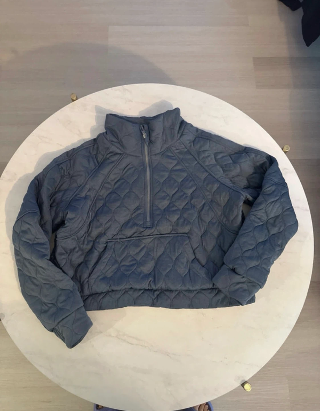 Quilted Half-Zip Pullover