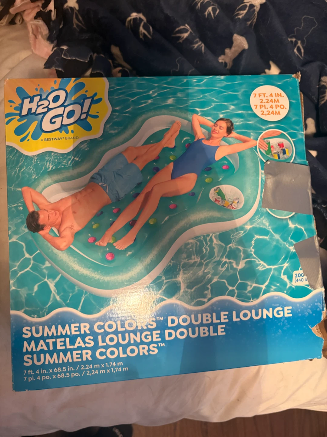 H2O GO! Summer Colors Double Lounge