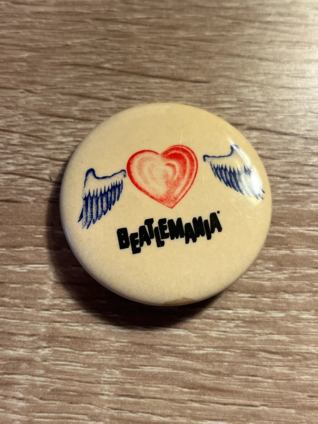 Three Beatles Pins and One BEATLEMANIA (the musical) Pin - photo 2