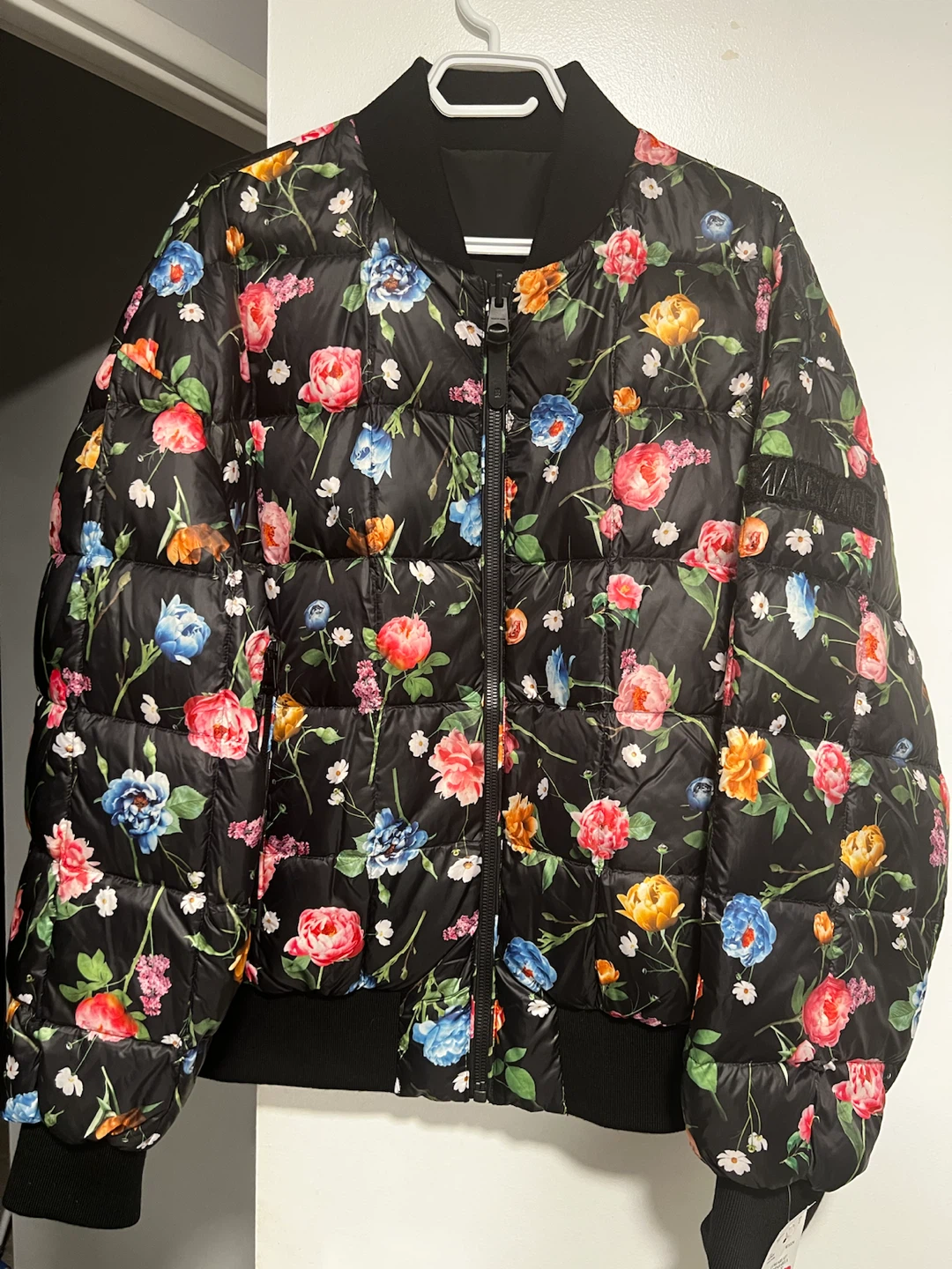 Mackage Floral Bomber Jacket size L