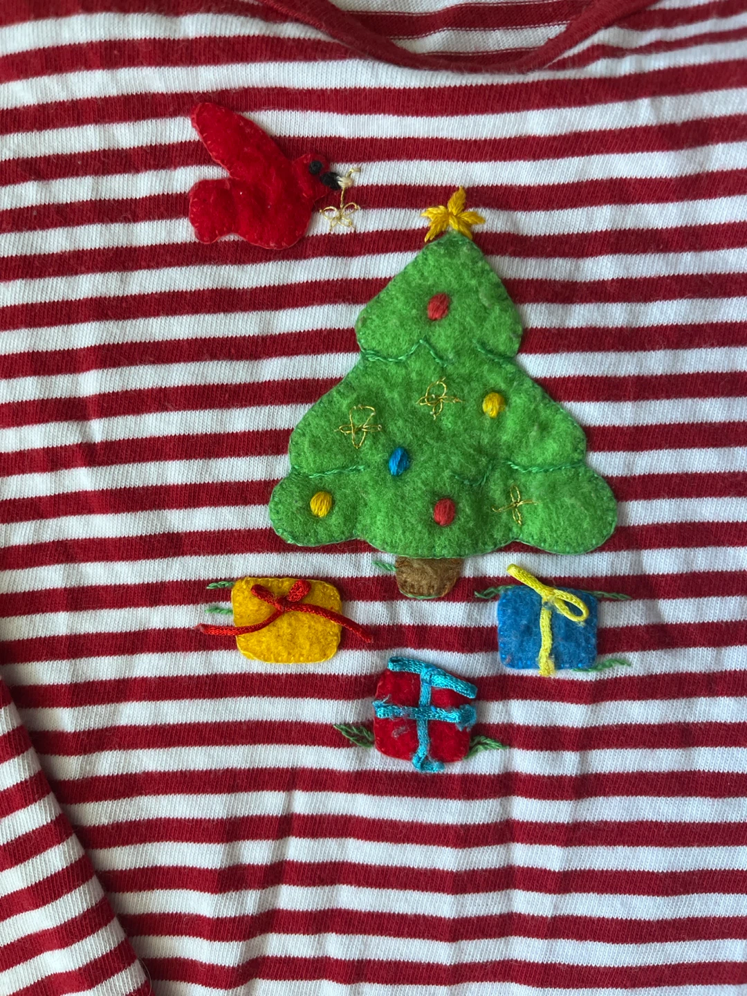 Squiggles by Charlie Red & White Striped Christmas Dress - photo 3
