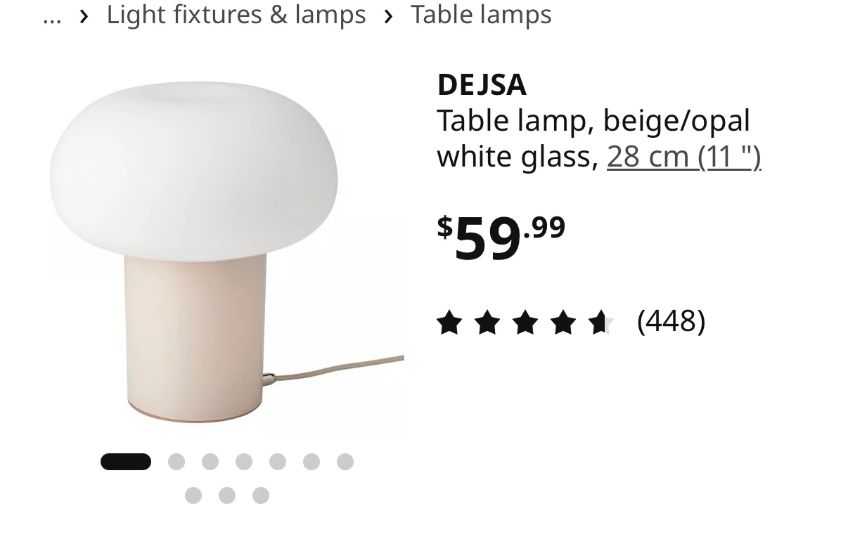 Ikea table lamp