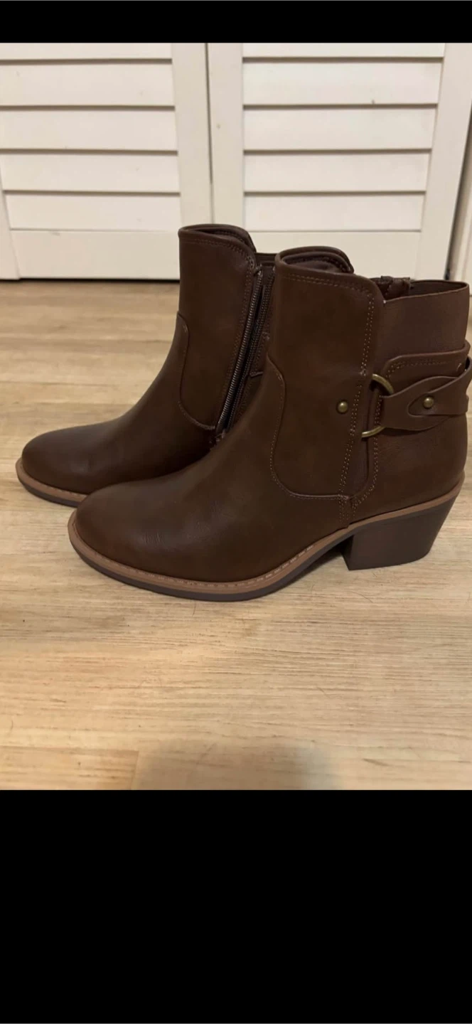 Brown booties