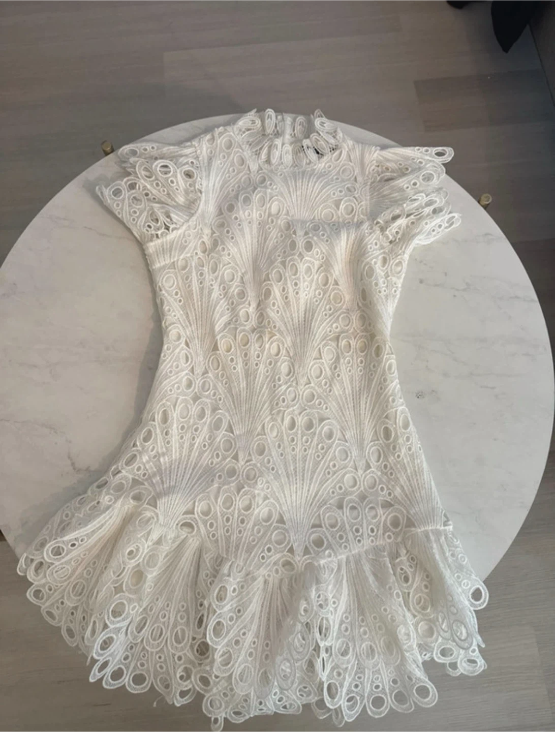 White Eyelet Lace Dress
