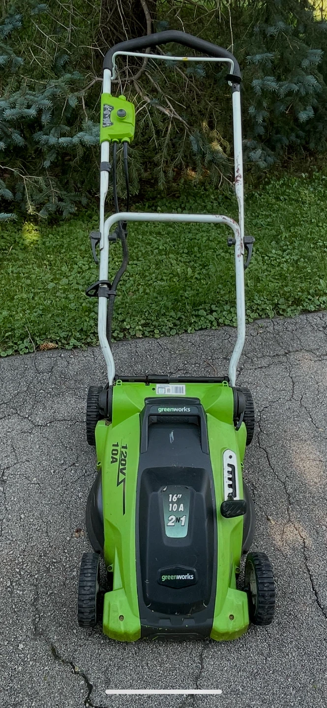 Greenworks 120V 10A Electric Lawn Mower - photo 2