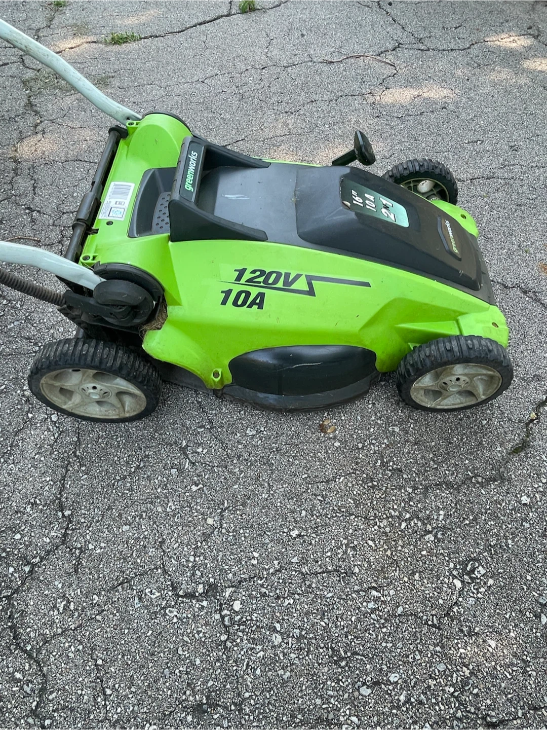 Greenworks 120V 10A Electric Lawn Mower - photo 3
