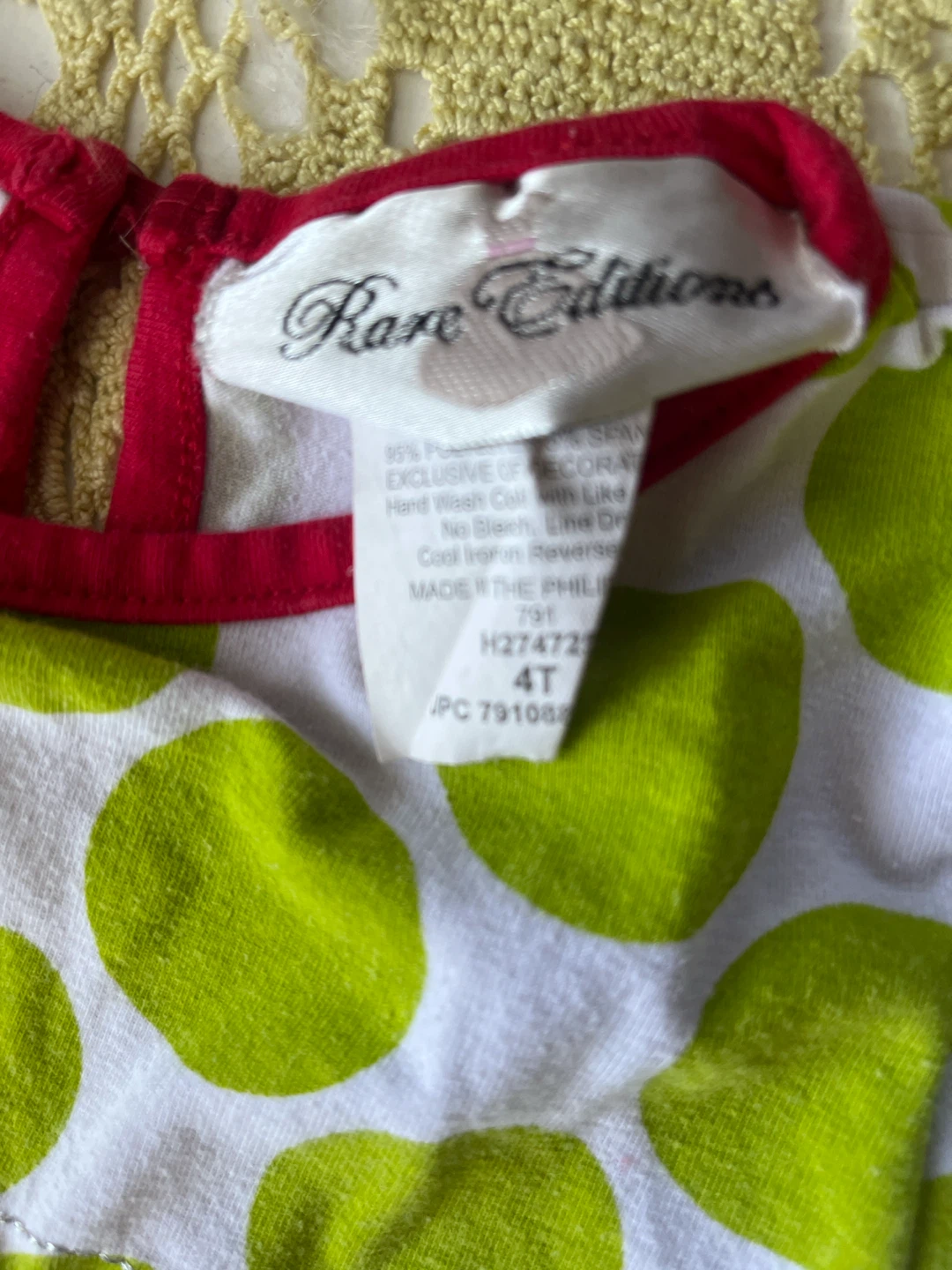 Rare Editions Girls Christmas Reindeer Dress Size 4T - photo 2