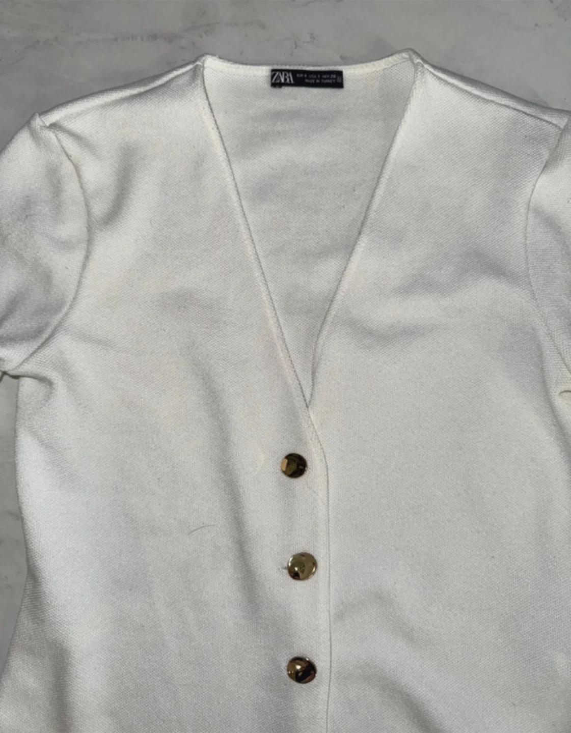 ZARA White Cardigan Sweater - photo 2