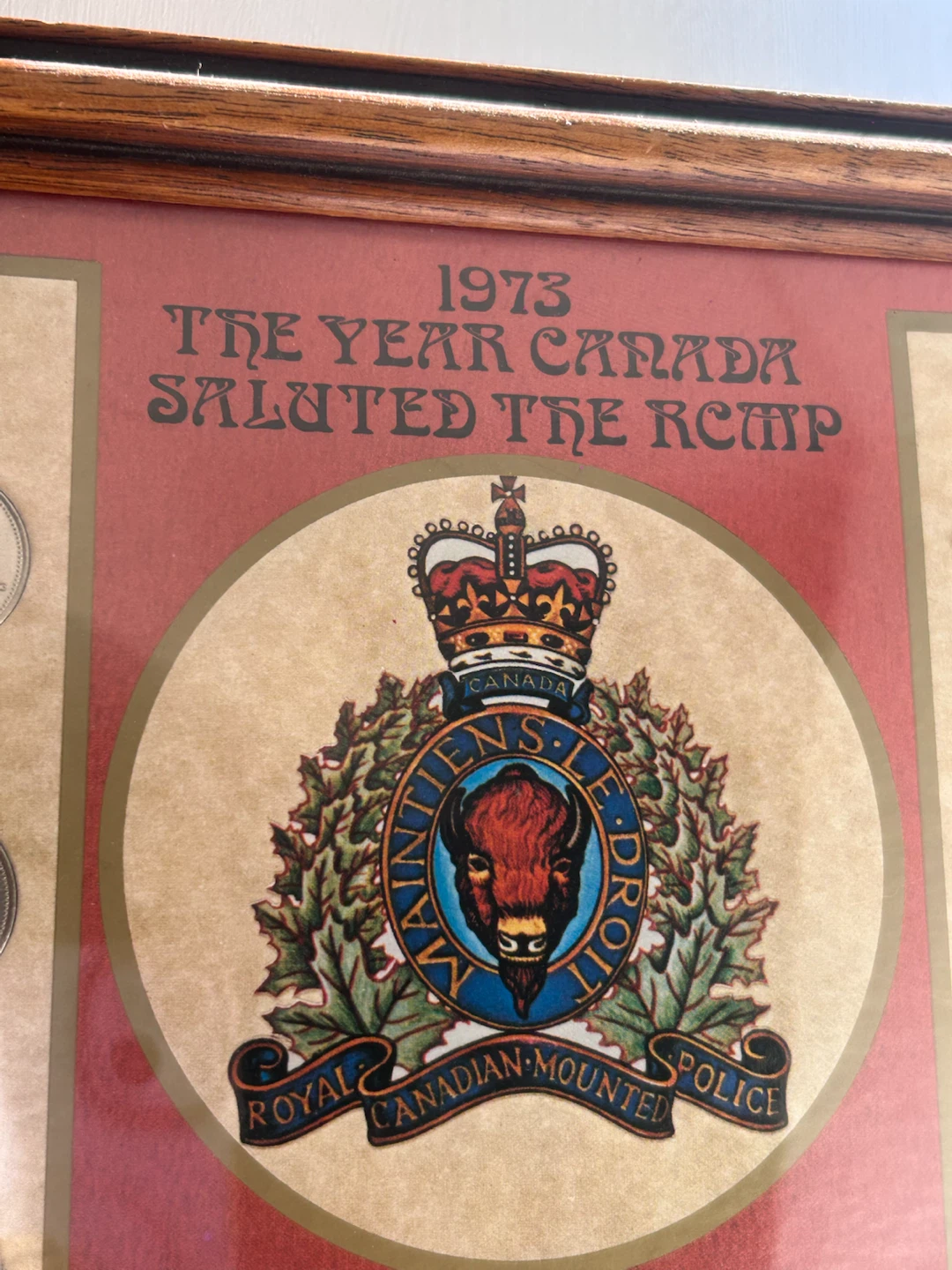 1973 The Year Canada Saluted The Rcmp Framed Coin And Stamp Set - photo 5