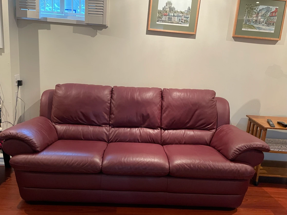 Natuzzi Leather 3-Seater Sofa