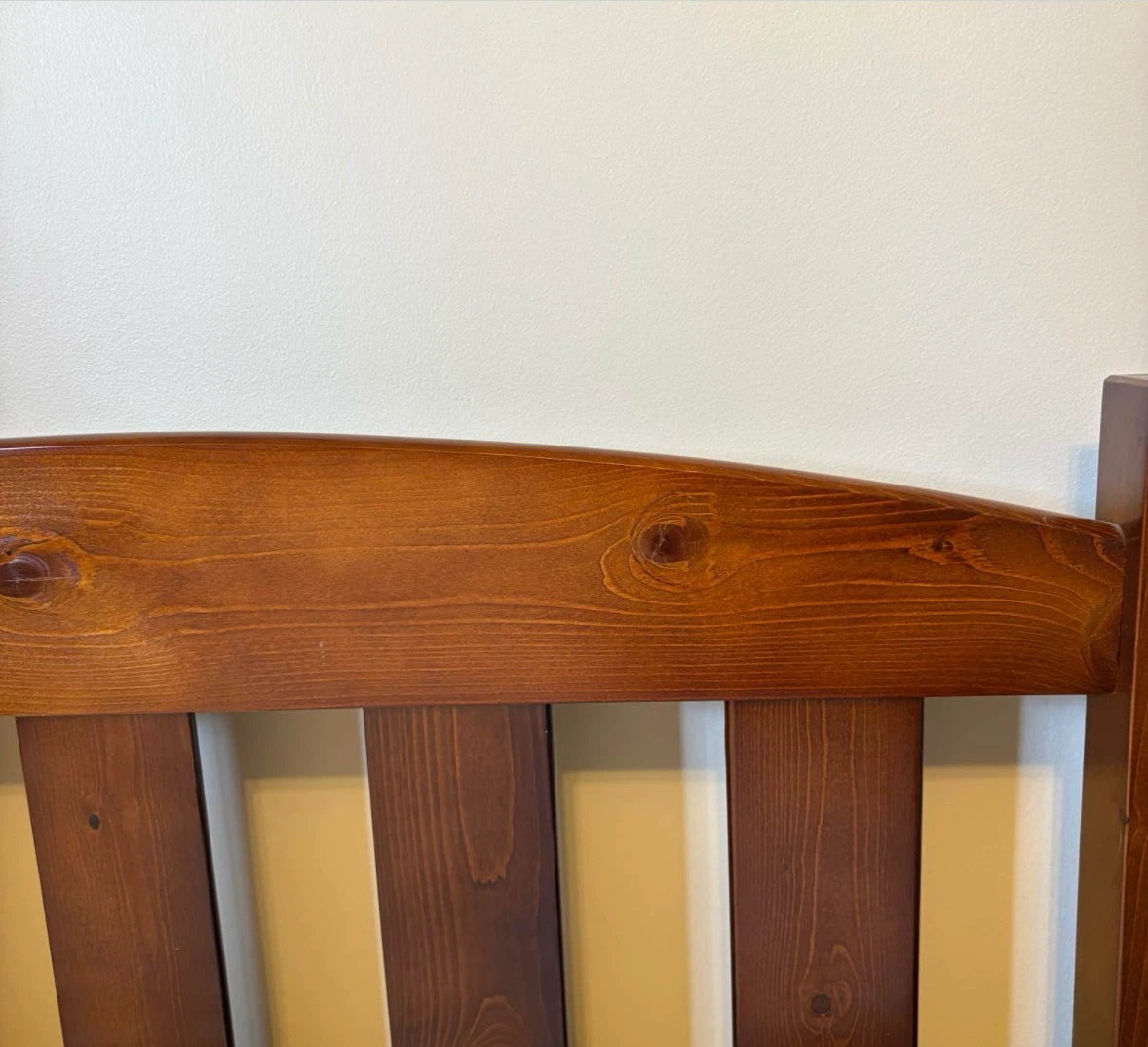 Wooden Bed Frame with Mattress Topper - photo 2