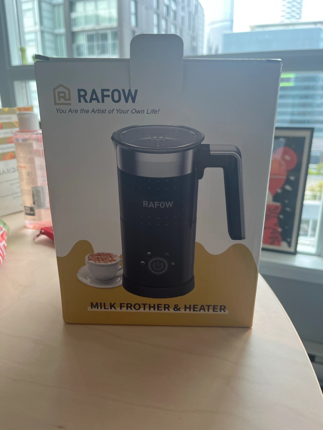 RAFOW Milk Frother & Heater