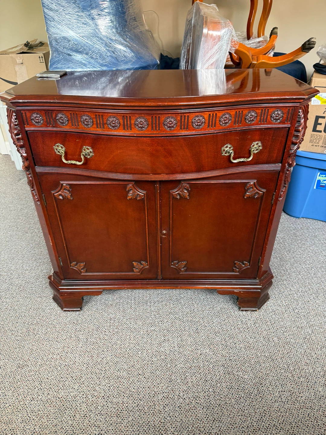 Small buffet table