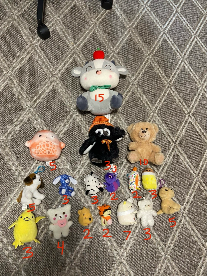 Collection Plush Toys/Keychains