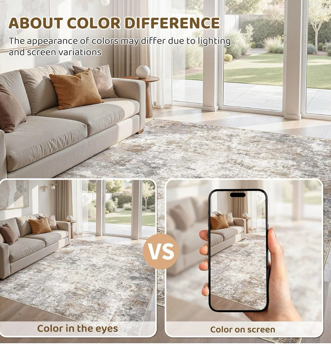 Ultra-soft Stain-resistant Area Rug 8x10 ft - photo 4