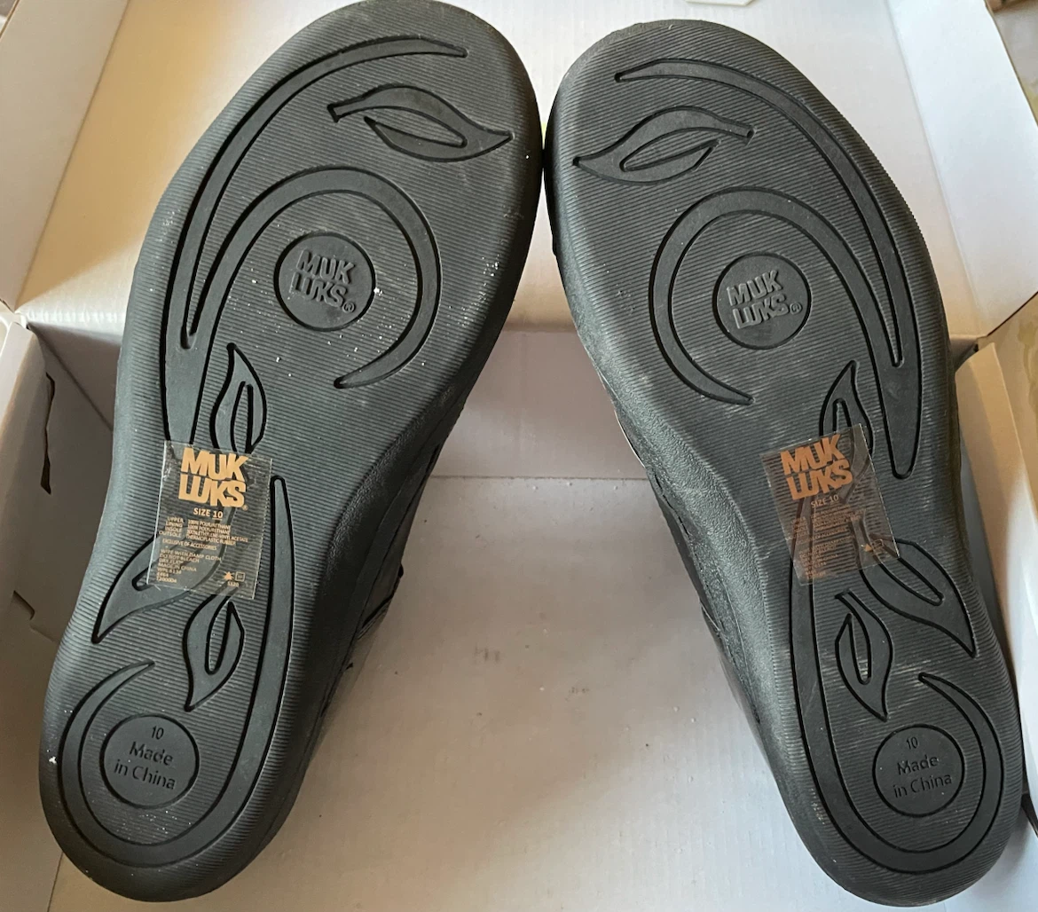 Muk Luks Black Glitter T-Strap Mary Jane Shoes Size 10 - photo 4