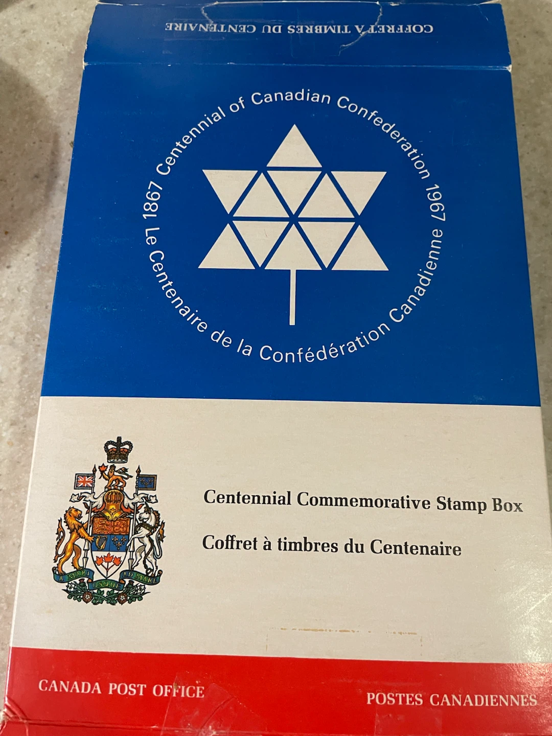 Canada Centennial Commemorative Stamp Box