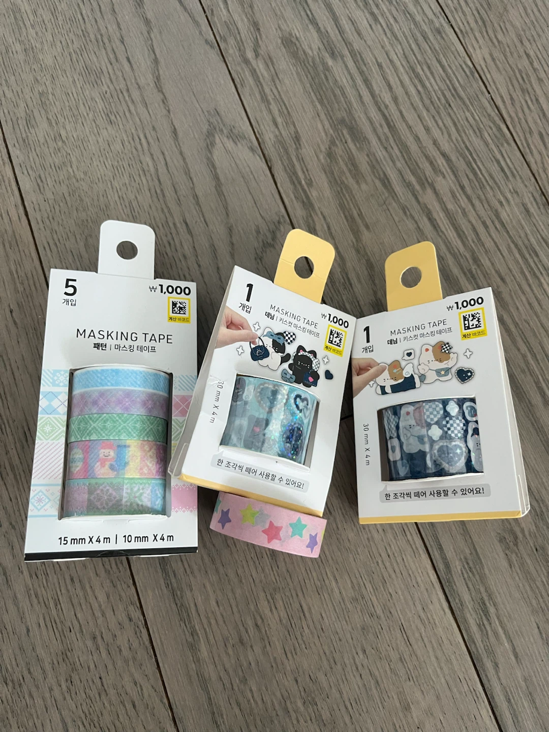 Assorted Washi Tapes, Stickers, and Letter Sets