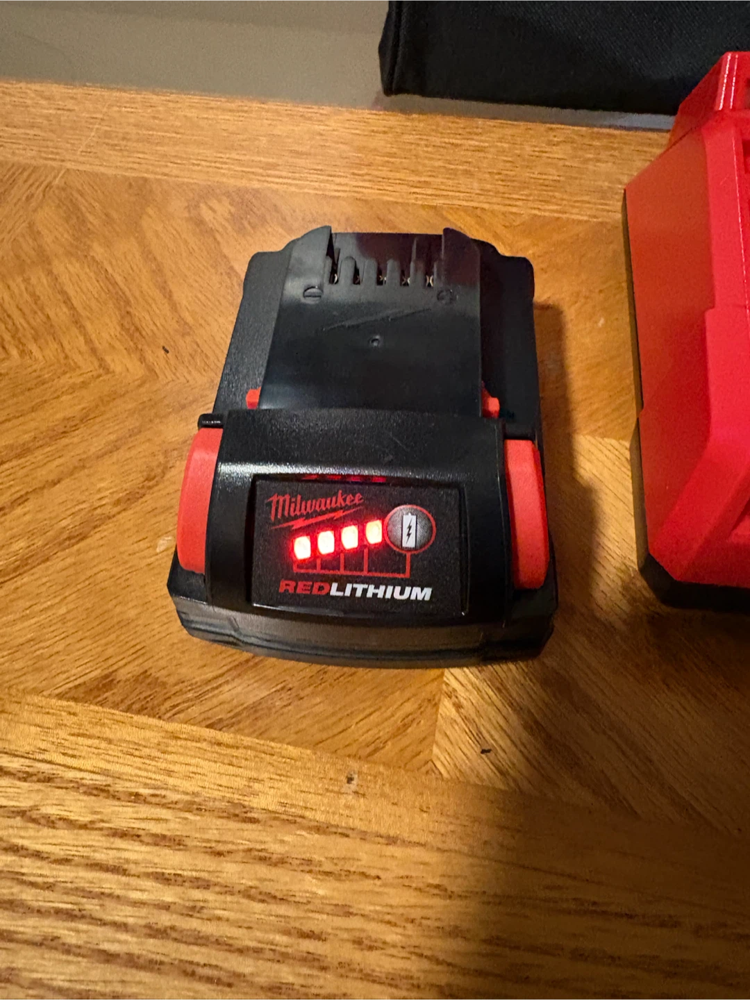 Milwaukee REDLITHIUM Battery, Charger, and Bag - photo 3