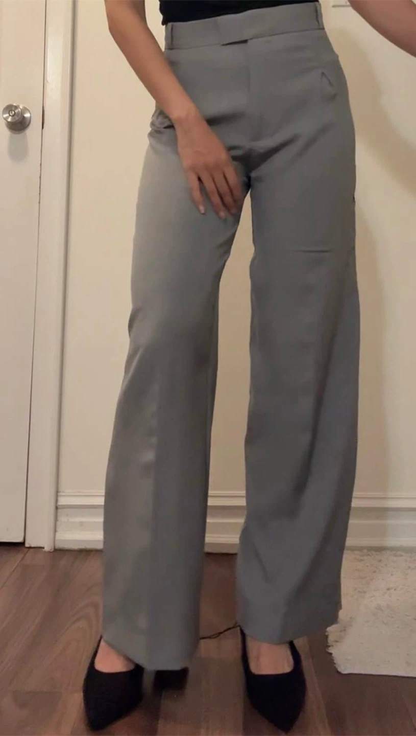 Women’s pants size small - gray wide leg - photo 2