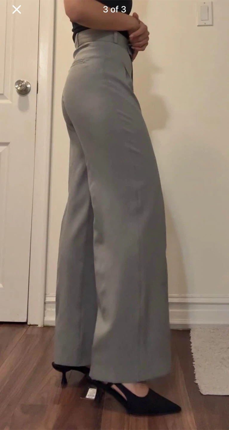 Women’s pants size small - gray wide leg - photo 3