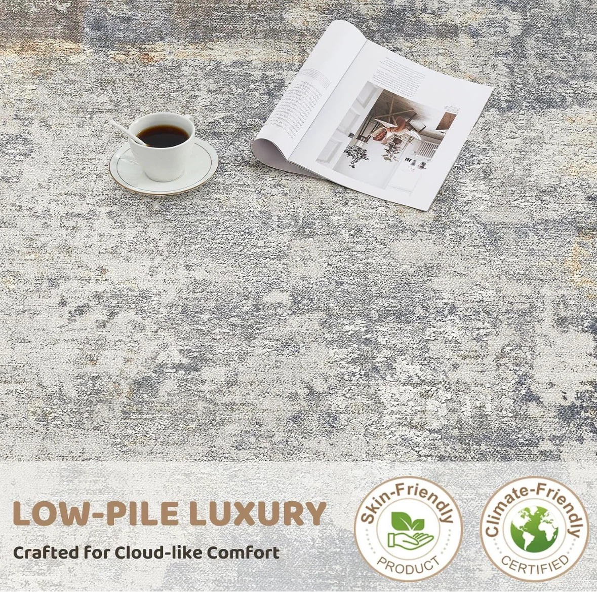 Low-Pile Luxury Area Rug 10x14 ft - photo 5