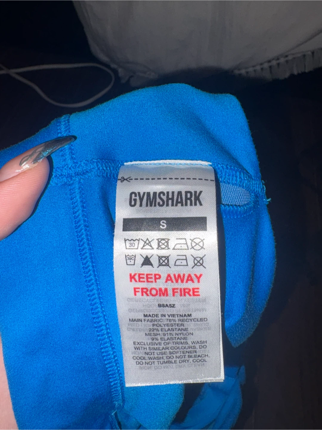 Gymshark Blue Sports Bra Size S - photo 3