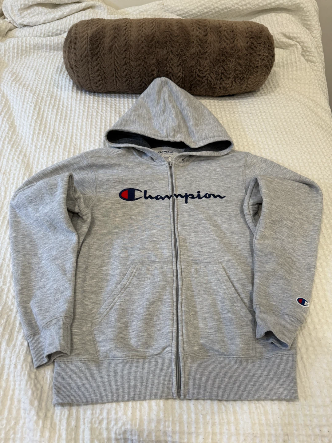 Champion Grey Zip-Up Hoodie - photo 2