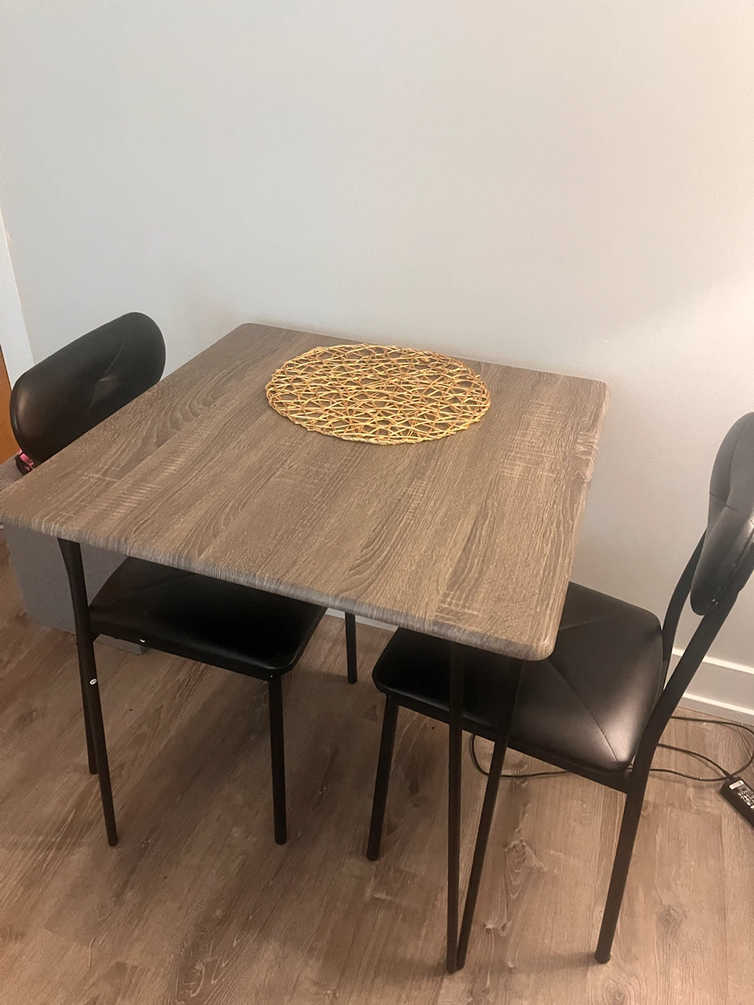 Square Dining Table with 2 Chairs