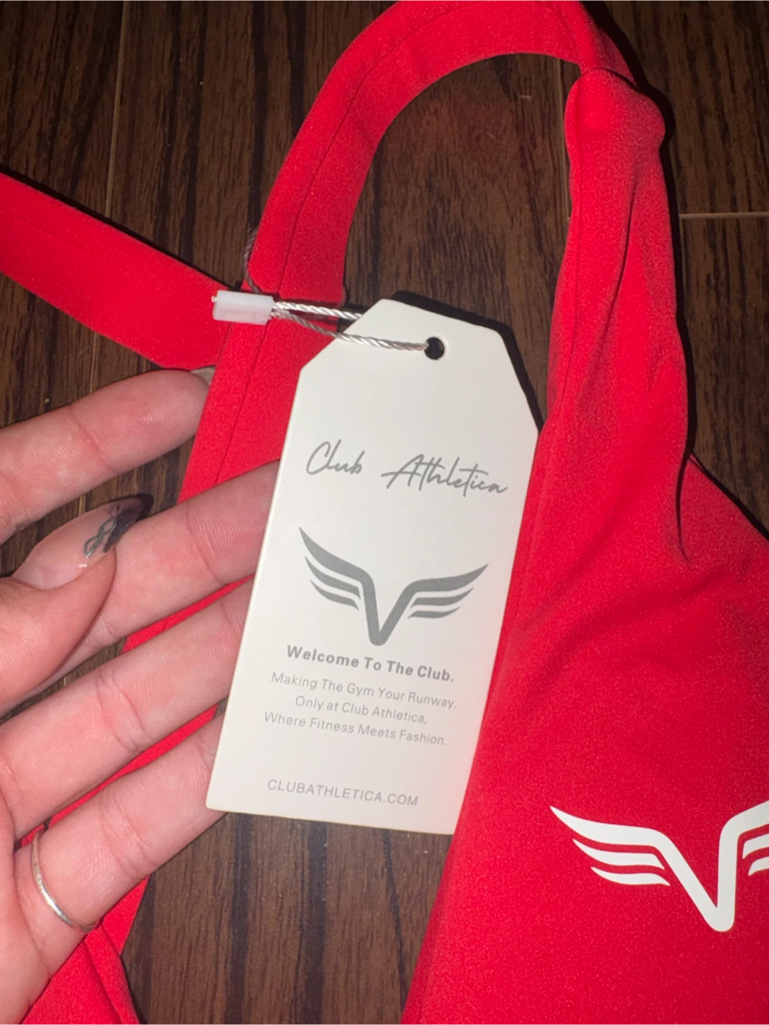 Club Athletica Red Sports Bra - Size S - photo 3