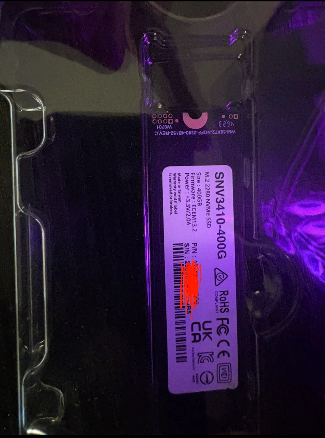 400GB M.2 2280 NVMe SSD