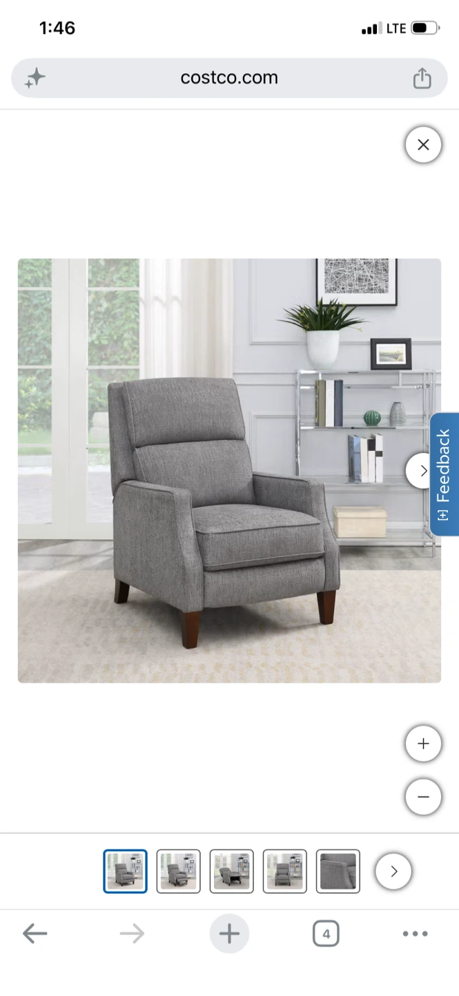 Arlie Fabric Pushback Recliner - photo 2