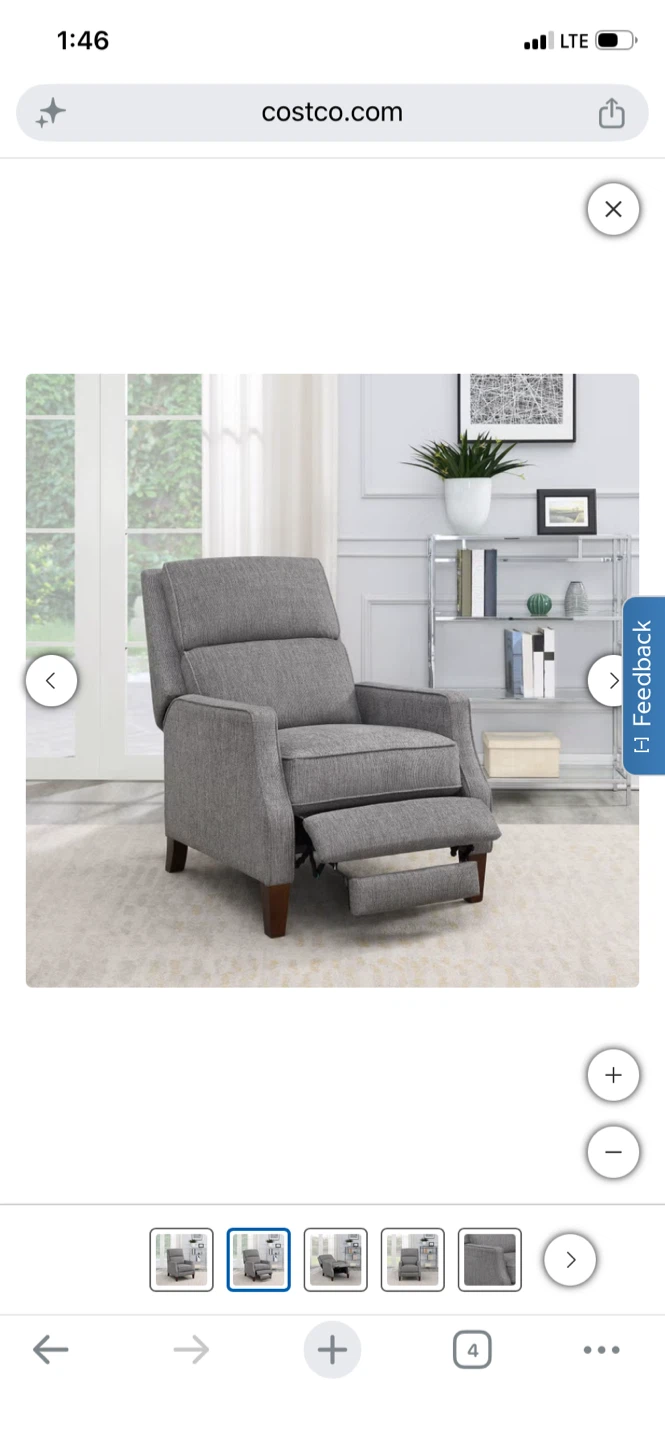 Arlie Fabric Pushback Recliner - photo 3