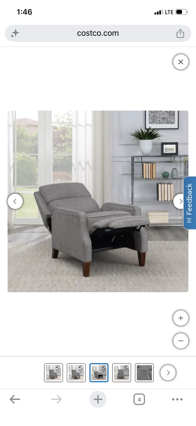 Arlie Fabric Pushback Recliner - photo 4