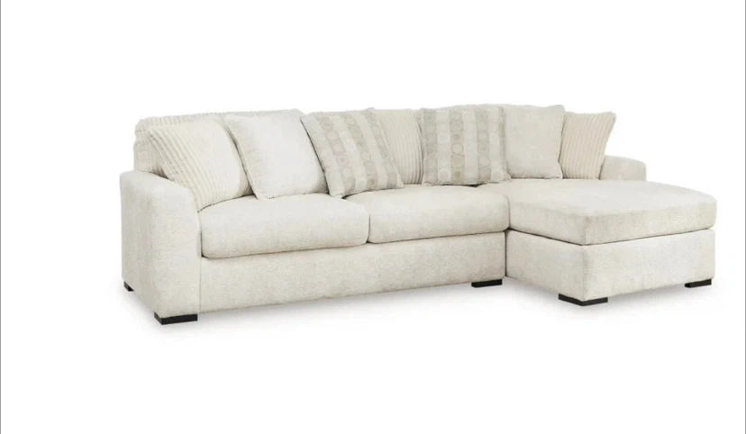 Cream Sectional Sofa - photo 2