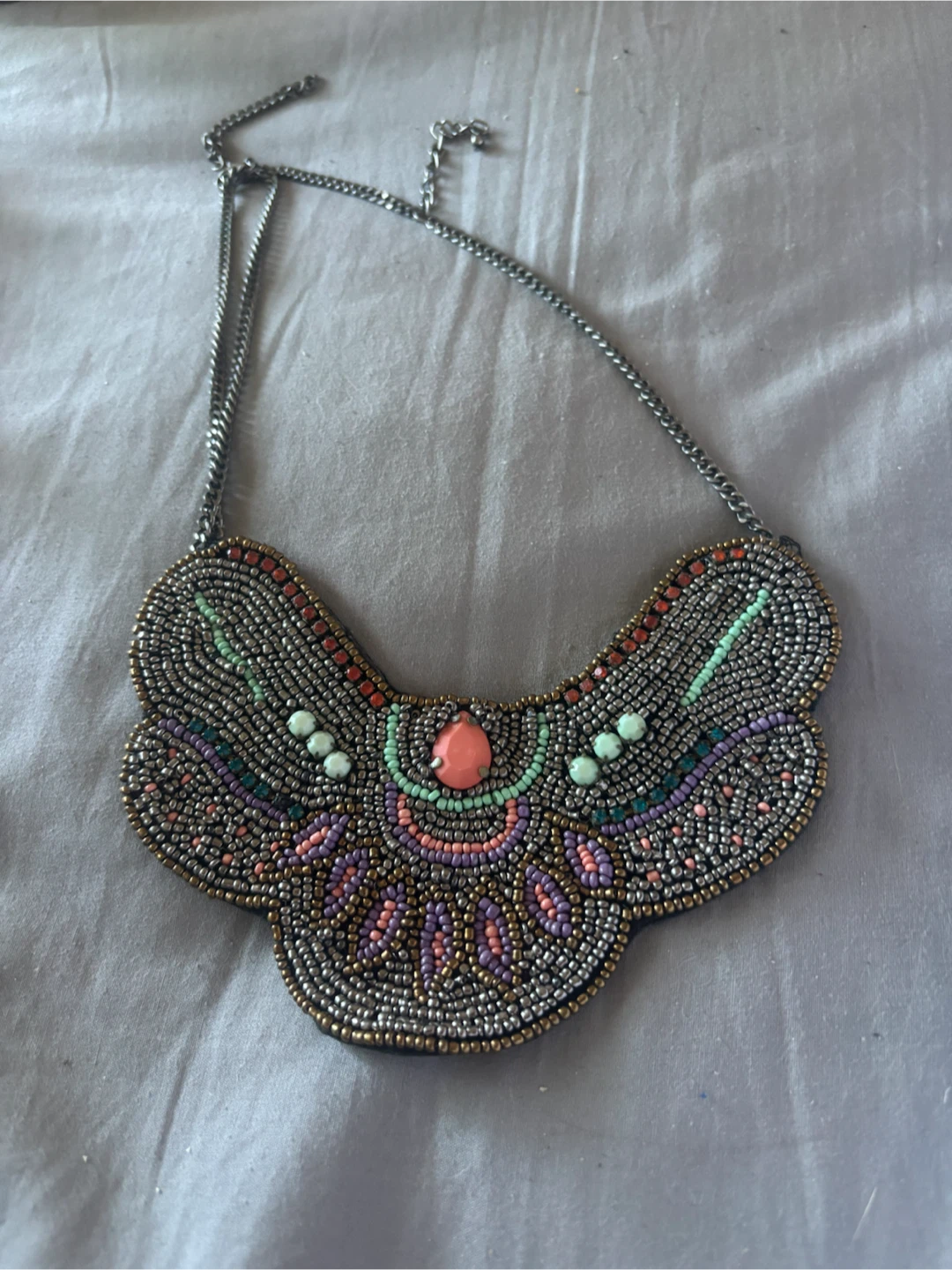Beaded Bib Necklace
