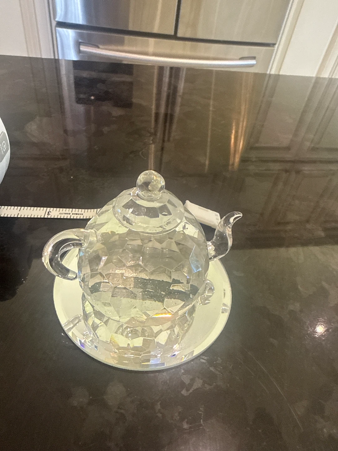 Limited edition Swarovski  Crystal Teapot and Saucer Set - photo 4