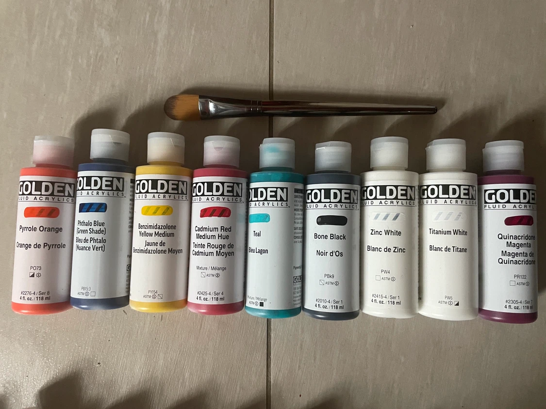 Golden Acrylic Fluid Paints 5oz - photo 3
