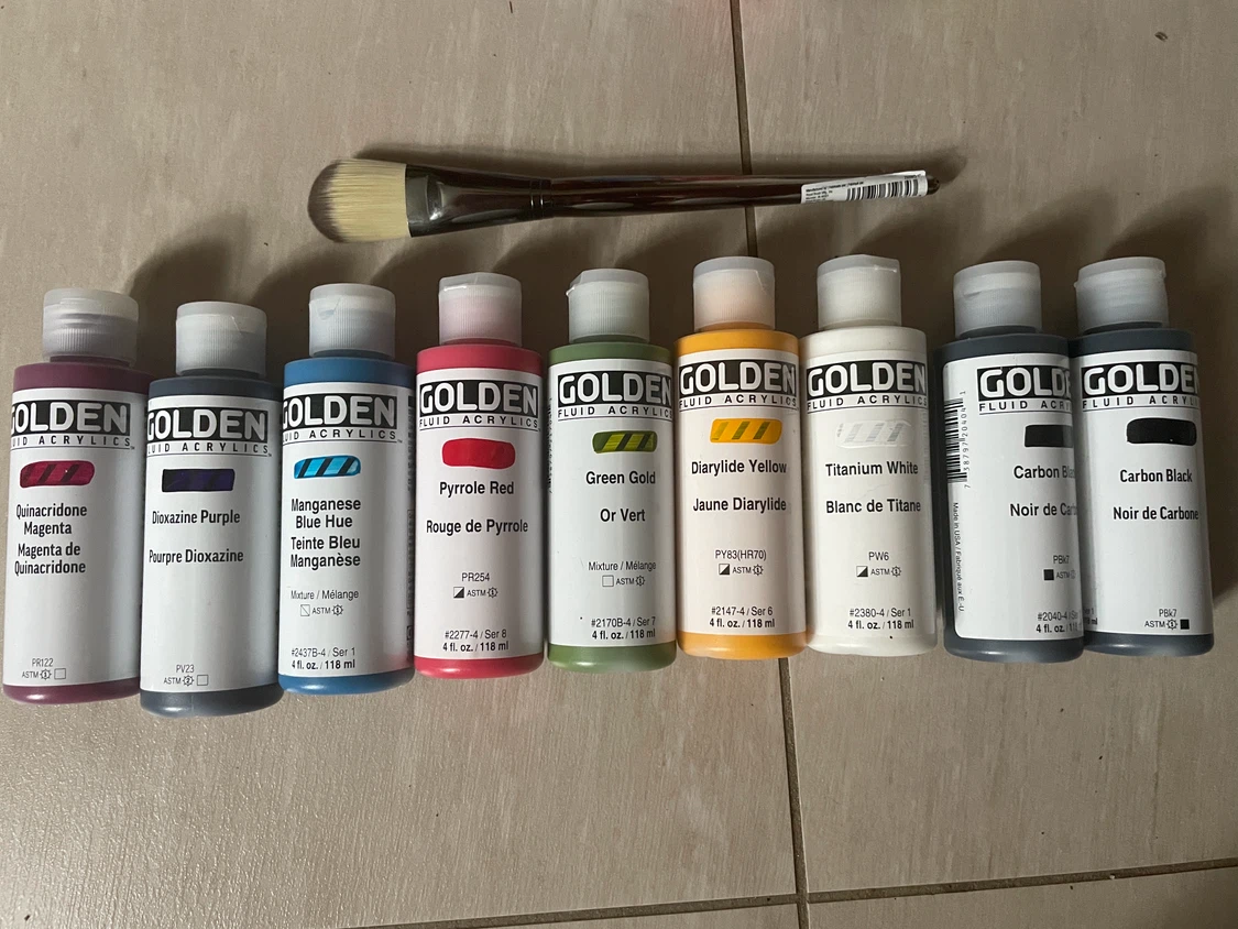 Golden Acrylic Fluid Paints 5oz - photo 5