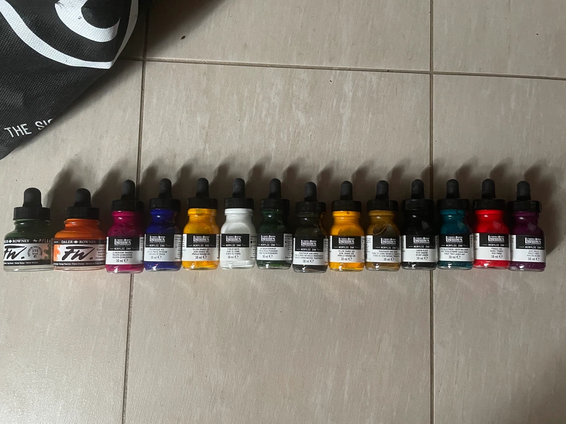 Liquitex & Daler Rowney Acrylic Ink Set