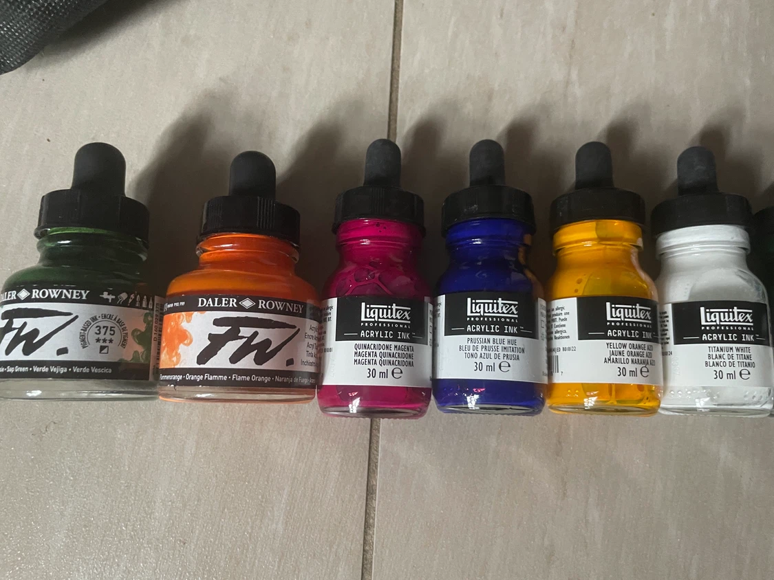 Liquitex & Daler Rowney Acrylic Ink Set - photo 2