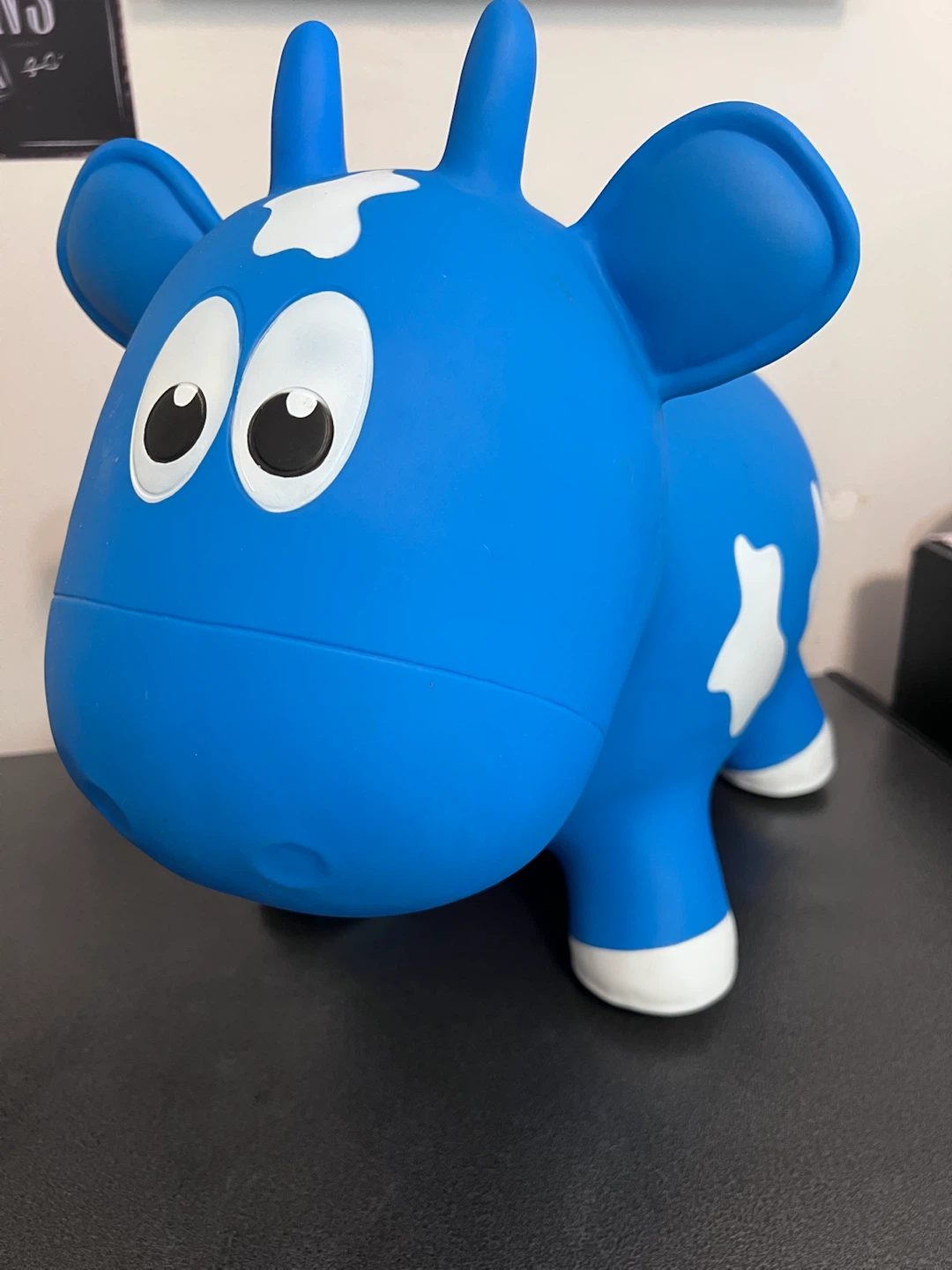 🐮 Animal Hoppers – Blue Cow | Kids’ Ride-On Bouncer 🐮