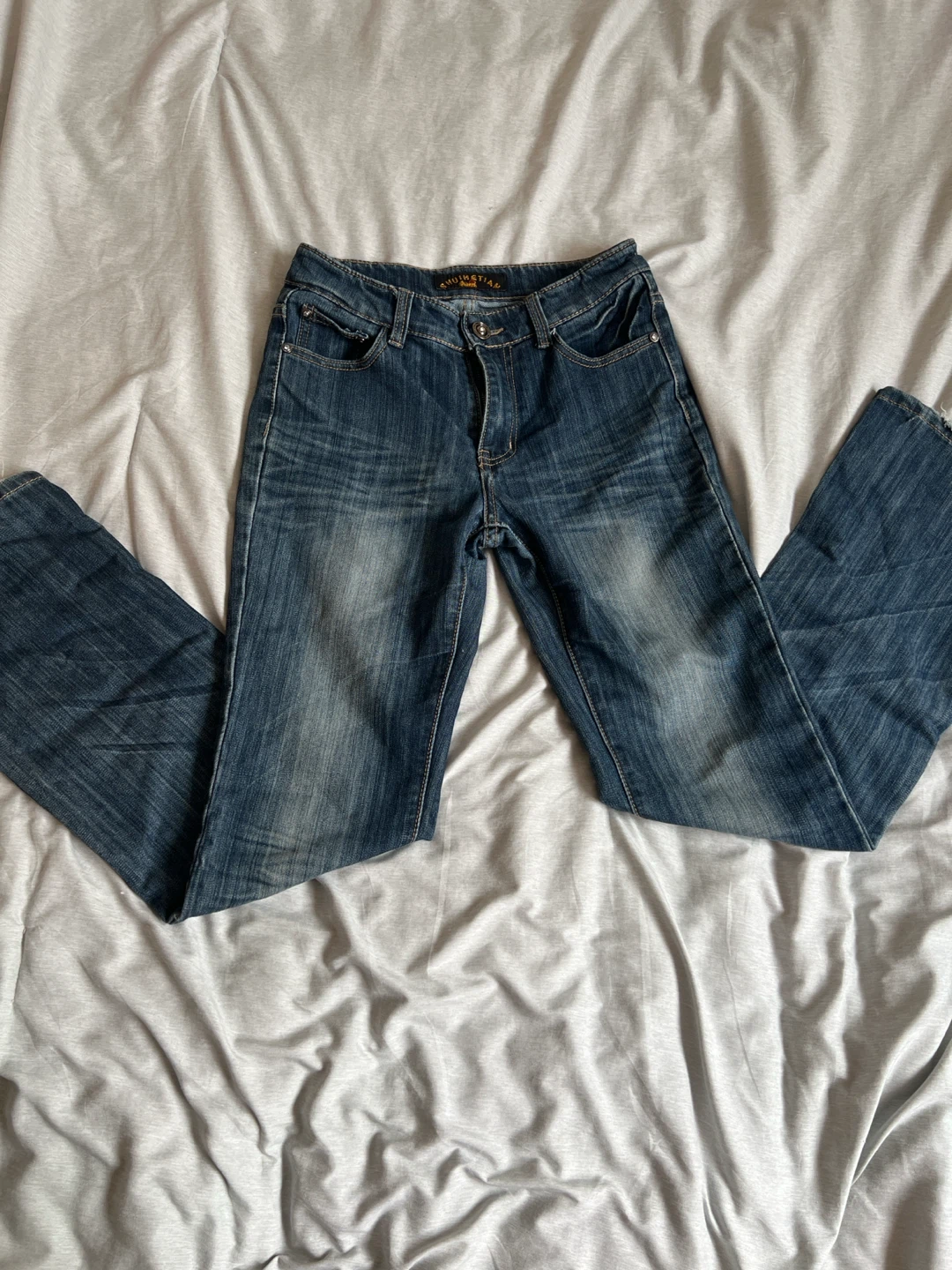 Low Rise Flared Skinny Jeans