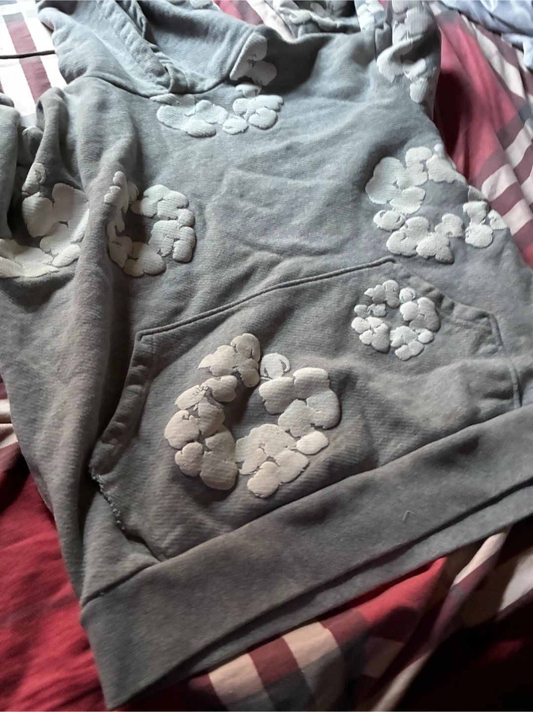 Denim Tears African Diaspora Goods Grey Hoodie - photo 3