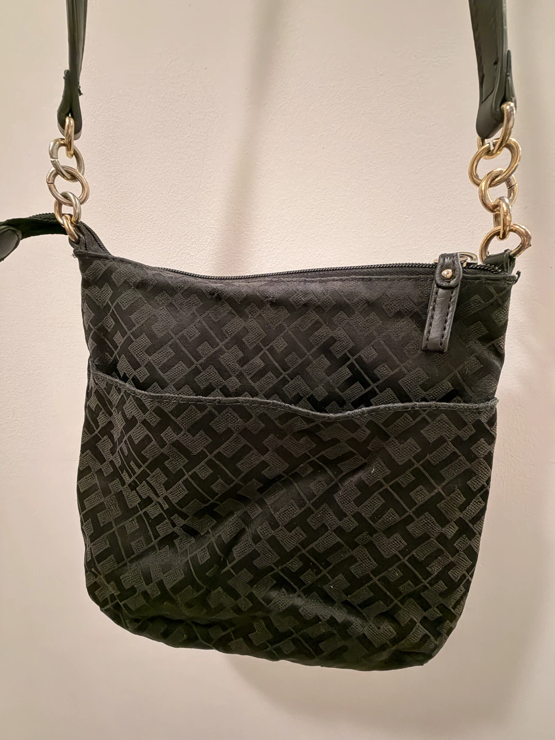 Tommy Hilfiger Black Monogram Crossbody Bag - photo 5